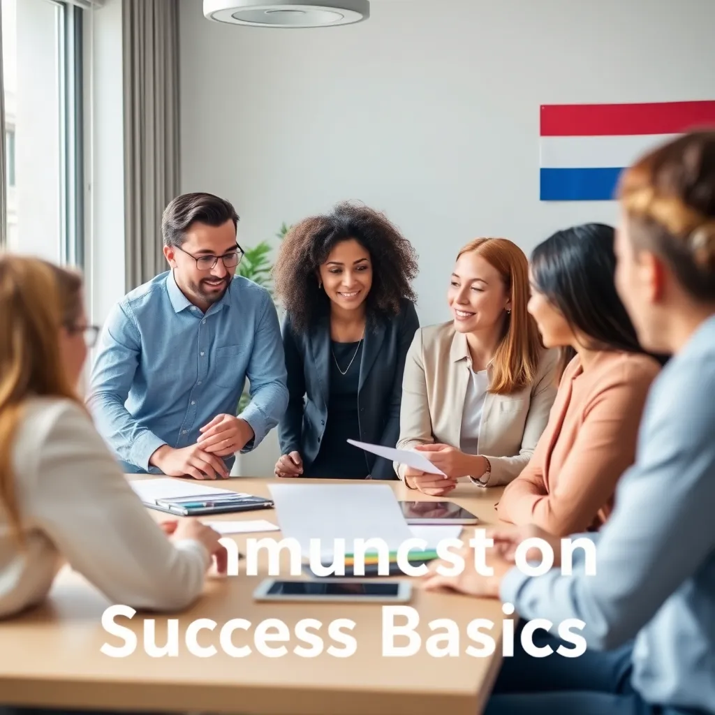 Professionals in vergadering met Nederlandse zakelijke etiquette