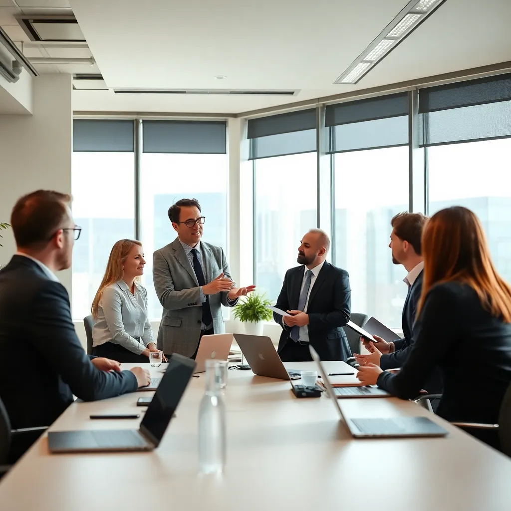 Nederlandse manager die feedback geeft aan internationale collega's