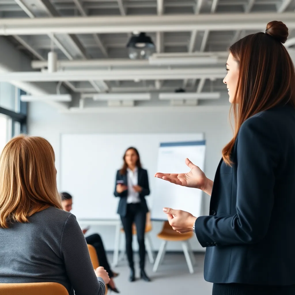 Presentatie vaardigheden training in Nederlandse bedrijfsomgeving
