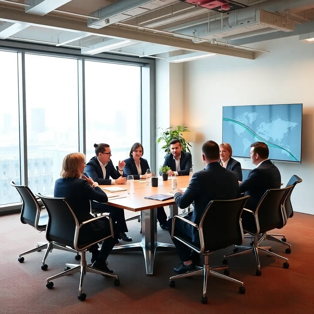 Nederlandse zakenman kijkt op horloge terwijl hij naar vergadering loopt